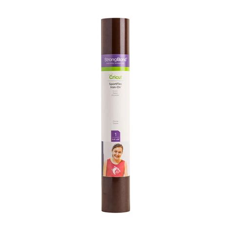 Cricut Sportflex Iron-On 29X60cm (Cocoa); Thin and lightweight to stretch and flex on active wear; Made for tech fabrics like polyester and nylon; Features the Cricut StrongBond™ Guarantee* for long-lasting results that stick; Easy to weed and apply; use your household iron or Cricut EasyPress™